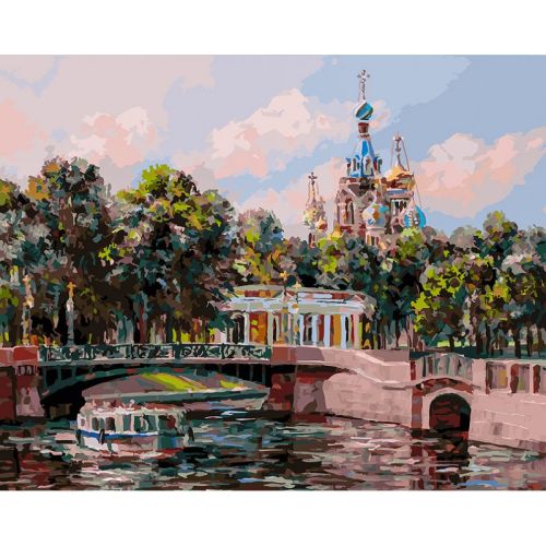 Картина по номерам Белоснежка: Санкт-Петербург. Михайловский сад (454-ART)