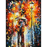 Картина по номерам Белоснежка (029-AS Поцелуй под дождем )