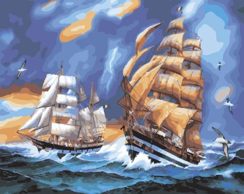 Картина по номерам Paintboy: Корабли (ZX 21212)