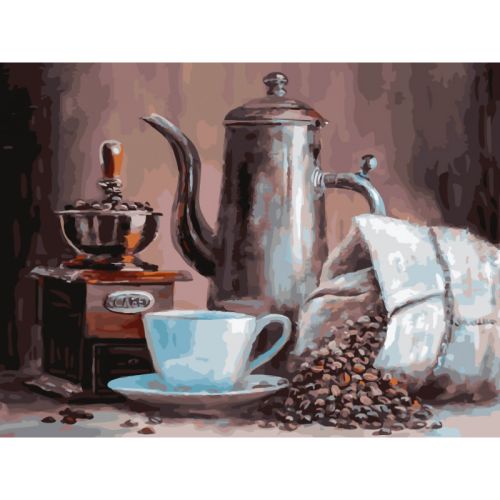 Картина по номерам Белоснежка: Кофе (471-OVC)