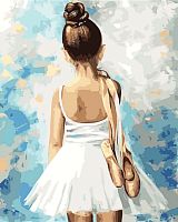 Картина по номерам Цветной Premium: Маленькая балерина