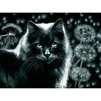 Картина по номерам Белоснежка: Кот и одуванчики