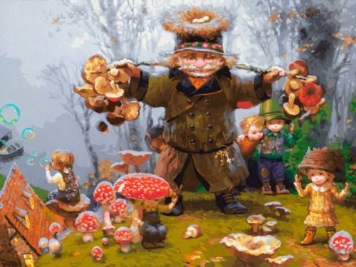 Картина по номерам Белоснежка: Веселые грибники (953-AS)