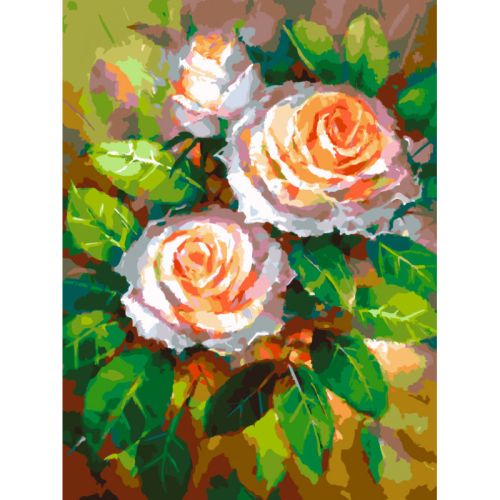 Картина по номерам Белоснежка: Ноктюрн с розами (539-AS)