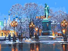 Картина по номерам Белоснежка: Пушкинская площадь