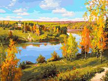 Картина по номерам Белоснежка: Осень. Глубинка