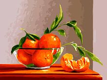 Картина по номерам Белоснежка: Натюрморт с апельсином