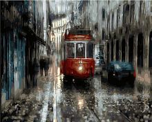 Картина по номерам Цветной Premium: Лиссабонский трамвай