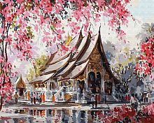 Картина по номерам Цветной: Весенний Тайланд