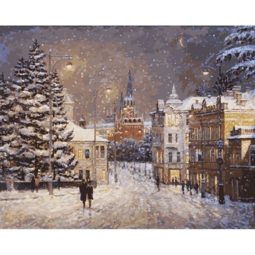 Картина по номерам Белоснежка: Снег на Волхонке (489-IRC)