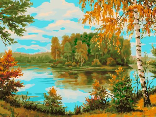 Картина по номерам Белоснежка: Яркая осень (1119-AS)