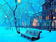 Картина по номерам Белоснежка: Зимний бульвар