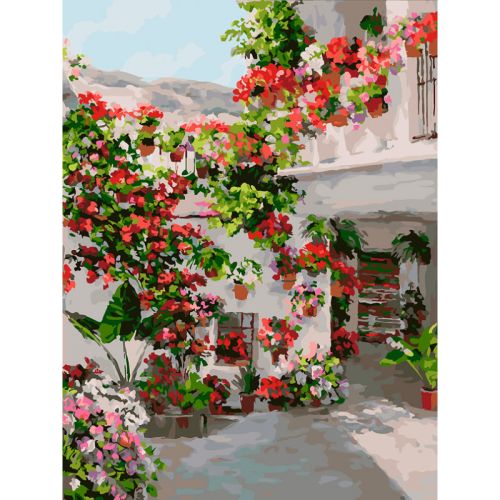 Картина по номерам Белоснежка: Испанский дворик. Капилейра (447-AS)
