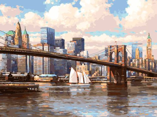 Картина по номерам Белоснежка: Бруклинский мост (918-AS)