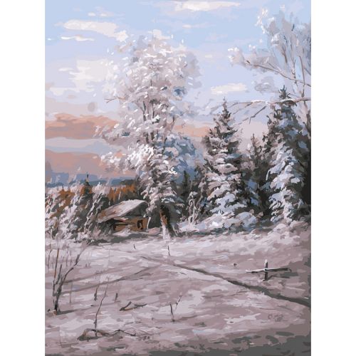Картина по номерам Белоснежка: Зимний день (192-AS ) (192-AS)