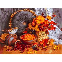 Картина по номерам Белоснежка: Осенние ягоды
