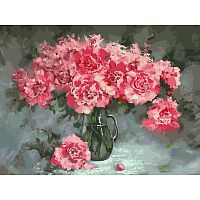 Картина по номерам Белоснежка: Розовые пионы