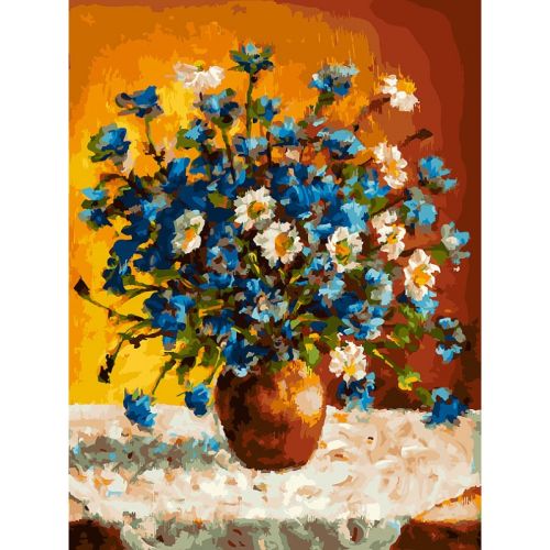Картина по номерам Белоснежка: Луговые цветы (385-AS)