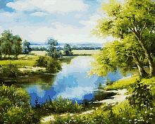Картина по номерам Белоснежка (167-AB Лесное озеро )