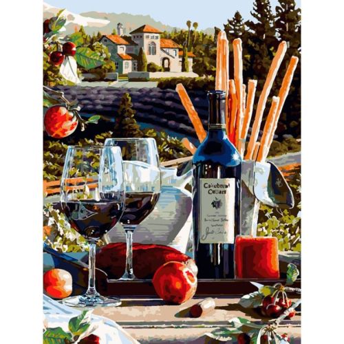Картина по номерам Белоснежка: Калифорнийское вино (544-AS)