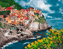 Картина по номерам Цветной: Итальянское побережье