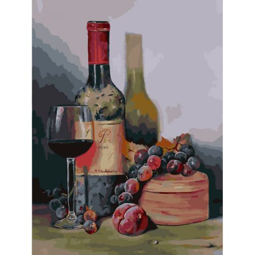 Картина по номерам Белоснежка: Красное вино (531-AS)
