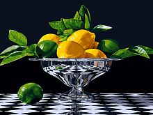 Картина по номерам Белоснежка: Ваза с лимонами