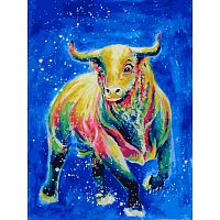 Картина по номерам Белоснежка: Космический бык